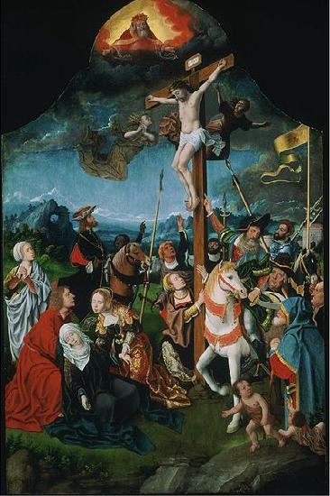 Jan Mostaert The Crucifixion oil painting picture